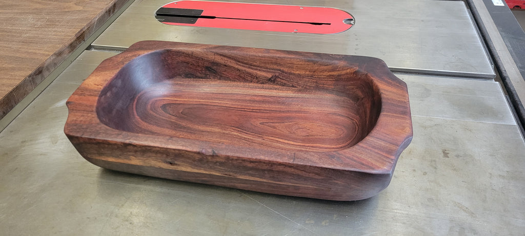 Black Acacia Dough Bowl