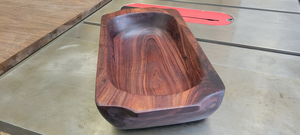 Black Acacia Dough Bowl