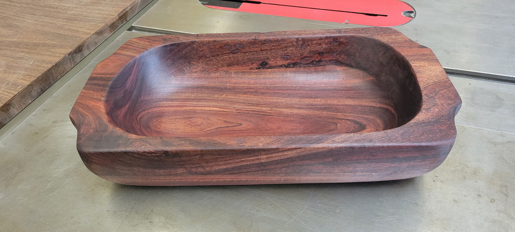 Black Acacia Dough Bowl