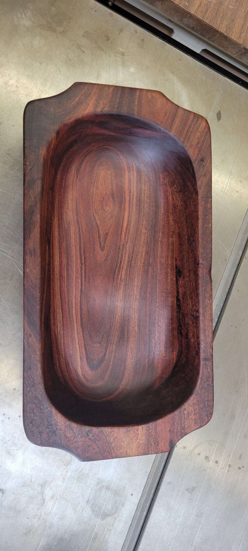 Black Acacia Dough Bowl