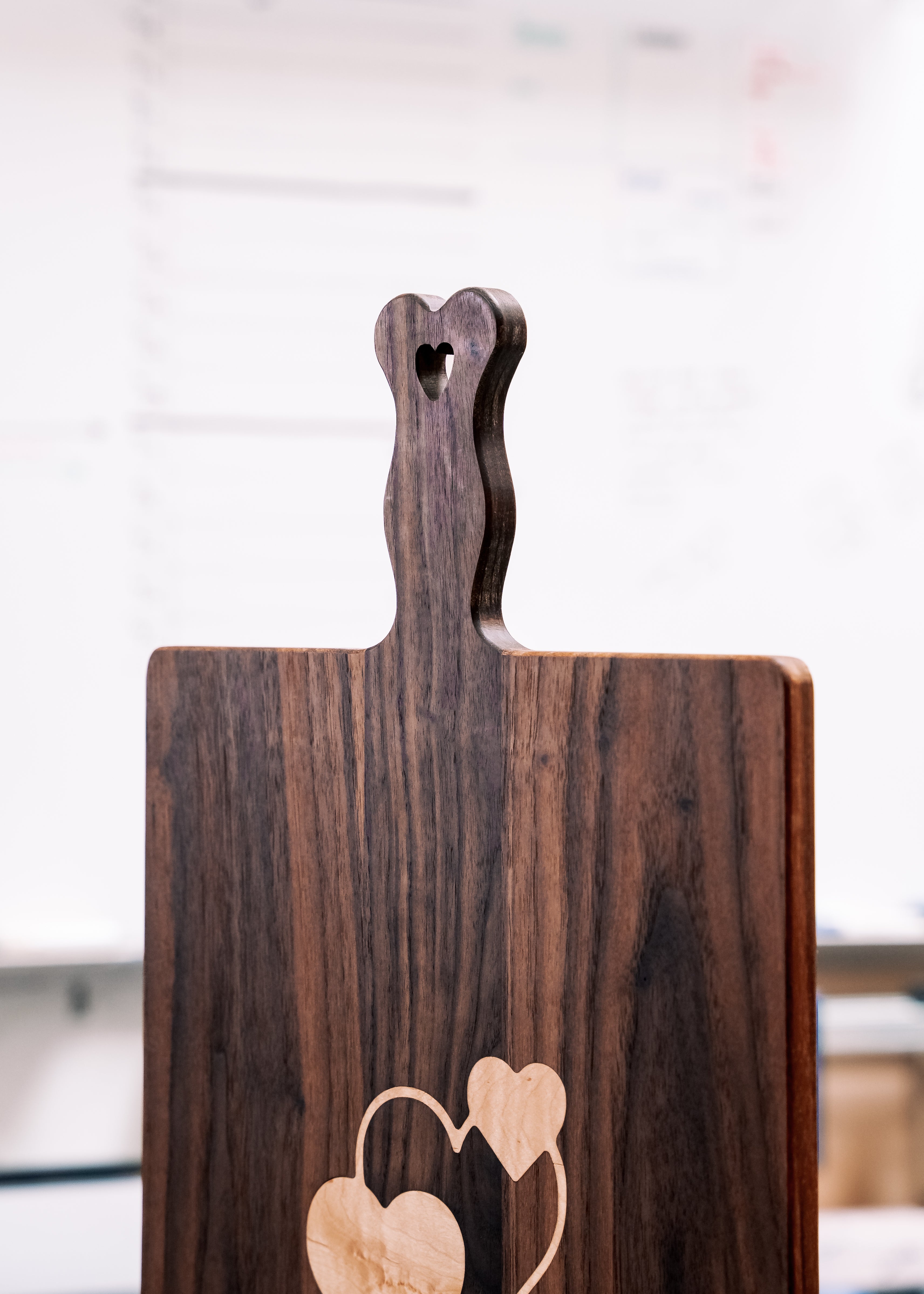 Twin Hearts Cutting Board