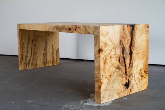 Silver Maple Waterfall Bench