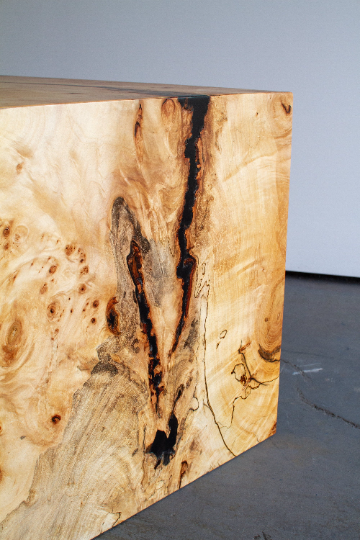 Silver Maple Waterfall Bench